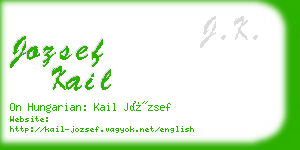 jozsef kail business card